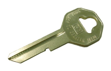 Door and Ignition Key Blank for 1937-66 Buick