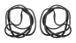 Preview: Door Frame Seals for 1955-57 Chevrolet 150 / 210 / Bel Air 2 Door Sedan - Pair