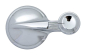 Preview: Vent Window Crank Handle for 1955-57 Chevrolet Bel Air - Chrome Knob