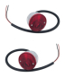 Preview: Tail Lamp Assemblies with Brackets for 1960-66 Chevrolet/GMC Stepside Pickup - Stainless Steel/Chrome/Pair