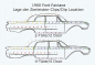 Preview: Molding Clip -G- for 1960 Ford Fairlane - Lower Door End