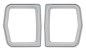 Preview: Rückleuchten-Dichtungen für 1965 Chevy ll/Nova Station Wagon - Set