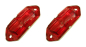 Preview: Rear Side Marker Light Lenses for 1968-69 Oldsmobile F-85, Cutlass and 442 - Pair