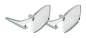 Preview: Outer Door Mirrors for 1968-70 Chevrolet Impala - "Clear Shot" / Pair