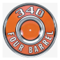 Preview: Luftfilter-Blende für 1969-71 Mopar 340 Four Barrel - orange