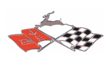 Quarter Panel Emblems for 1961 Chevrolet Impala - Crossed Flags