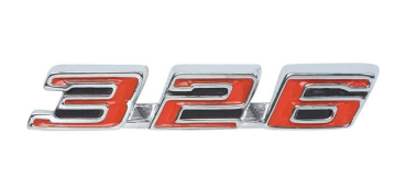 Hood Emblems for 1967 Pontiac Firebird 326 - Pair