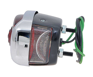 Tail Lamp Set for 1940-53 Chevrolet/GMC Stepside Pickup - Chrome/Black