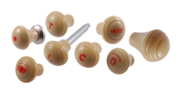 Dash Knob Set for 1941 Ford Models - 8-Piece/Color: Light Tan