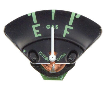 Fuel Gauge for 1954 and 1955 (1st Series) Chevrolet Pickup - White Needle/12 Volt