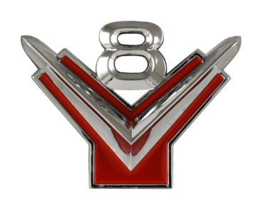Kotflügel-Embleme für 1954-56 Ford PKW - V8