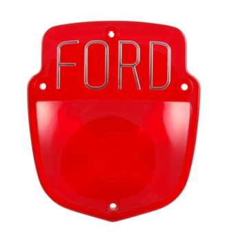 Tail Lamp Lenses for 1955-56 Ford F-Series - with FORD Letters / Pair