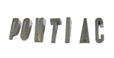 Rear Emblem for 1955-57 Pontiac Safari Deluxe - Letters "PONTIAC"