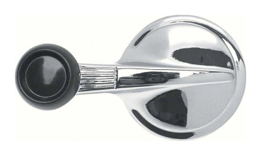 Vent Window Crank Handle for 1955-57 Chevrolet Bel Air - Black Knob