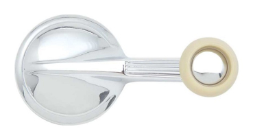 Vent Window Crank Handle for 1955-57 Chevrolet Bel Air - Ivory Colored Knob with Chrome Insert