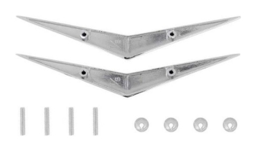 Door Emblems for 1957 Chevrolet Pickup - V-Emblems