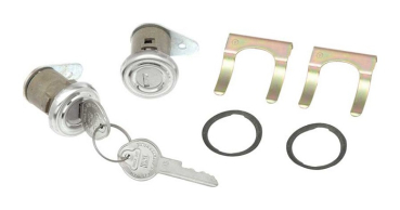 Door Lock Cylinder for 1958 Chevrolet Impala with Short Cylinder and Flat Pawl - Pair