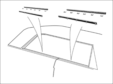 Door and Quarter Window Glass Anti-Rattler Kit for 1961-62 Ford Galaxie 500 and 500XL 2 Door Hardtop Notchback