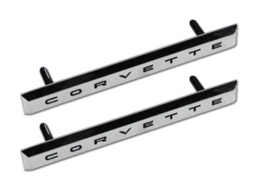 Fender Emblems for 1961 Chevrolet Corvette - CORVETTE
