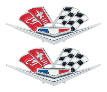 Kotflügel-Embleme für 1962-63 Chevrolet Impala 327/409 - Paar