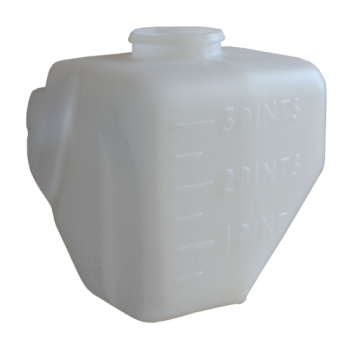 Windshield Washer Fluid Jar for 1962-66 Pontiac Catalina - White / 2nd Design