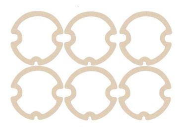 Tail Lamp Lens Gasket Set for 1962 Chevrolet Impala - 6-Piece