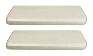 Rear Armrest Pads for 1963-64 Pontiac Catalina - Parchment / Pair