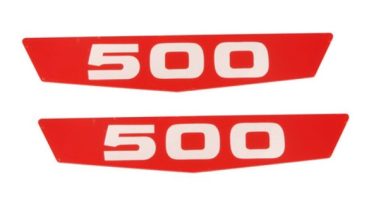 Haubenemblem-Einsätze für 1963-64 Ford F500 - 500 Set