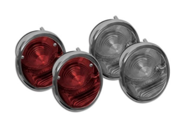 Tail Lamp Assemblies for 1963-66 Chevrolet Corvette - 4-Piece Set