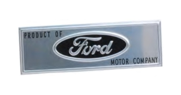 Scuff Plate Emblem for 1963-66 Ford Galaxie with Adhesive Back - Pair