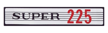 "Super 225" Air Cleaner Decal for 1963-69 Plymouth
