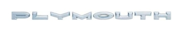 Hood Letter Set for 1963 Plymouth Belvedere - PLYMOUTH