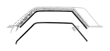 Roof Rail Weatherstrips for 1964-66 Ford Thunderbird Hardtop - Pair