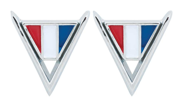 Fender Emblems for 1964 Chevrolet Impala with 283 Engine - Pair