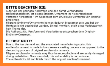 Türpanel-Embleme für 1964 Pontiac Le Mans - Paar