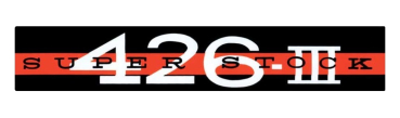 Valve Cover Decals for 1964 Plymouth Super Stock lll - 1 pair