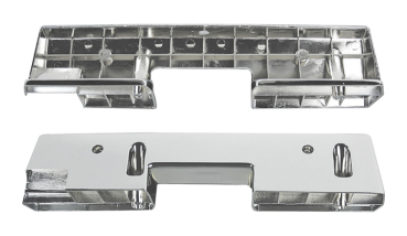 Front Chrome Armrest Bases for 1965-66 Pontiac Bonneville - Pair