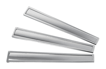 Steering Wheel Spoke Inserts for 1965-66 Pontiac GTO with original Simulated Wood Steering Wheel - Chrome