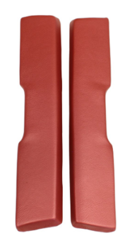 Front Armrest Pads for 1965-66 Pontiac Grand Prix - Metallic Red / Pair
