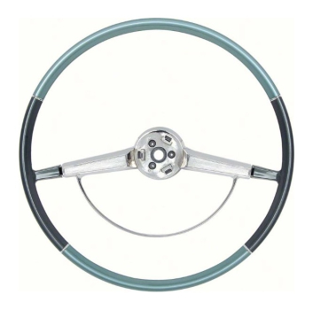 Steering Wheel with Horn Ring for 1965-66 Chevrolet Impala - Two Tone Blue