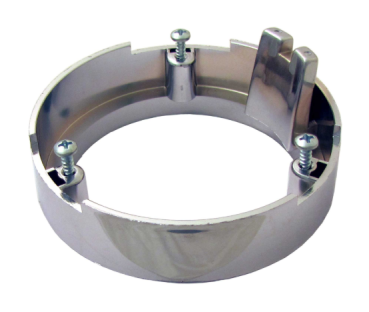 Horn Button Chrome Collar for 1965-66 Pontiac Tempest with original Simulated Wood Steering Wheel