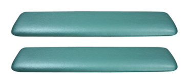 Front Armrest Pads for 1965-67 Pontiac Catalina - Aqua / Pair