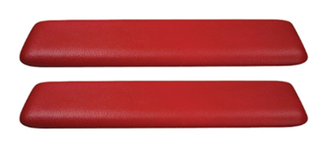 Front Armrest Pads for 1965-67 Pontiac Catalina - Red / Pair