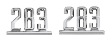 Fender Emblems for 1965-67 Chevrolet Chevelle 283 - Pair