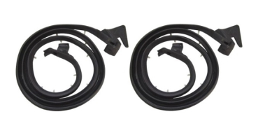 Front Door Weatherstrips for 1965-68 Oldsmobile 88/98 4-Door Hardtop - Pair