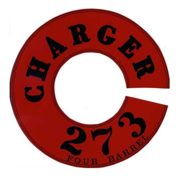 Luftfilter-Decal für 1965-69 Dodge Dart, Charger 273 4BBL