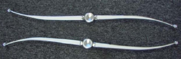 Roofside Landau Bars for 1965 Ford Thunderbird - White