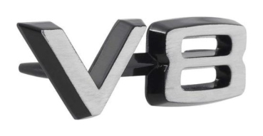 Kotflügel-Embleme für 1966-70 Dodge Dart - V8 / Paar