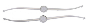 Roofside Landau Bars for 1966 Ford Thunderbird - White