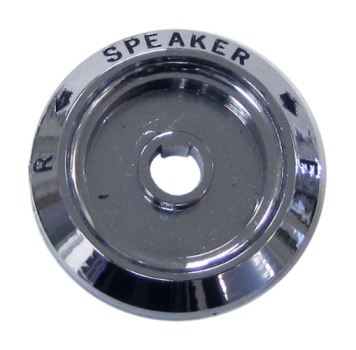 SPEAKER Radio Bezel for 1967-68 Pontiac GTO - Chrome / Black Letters
